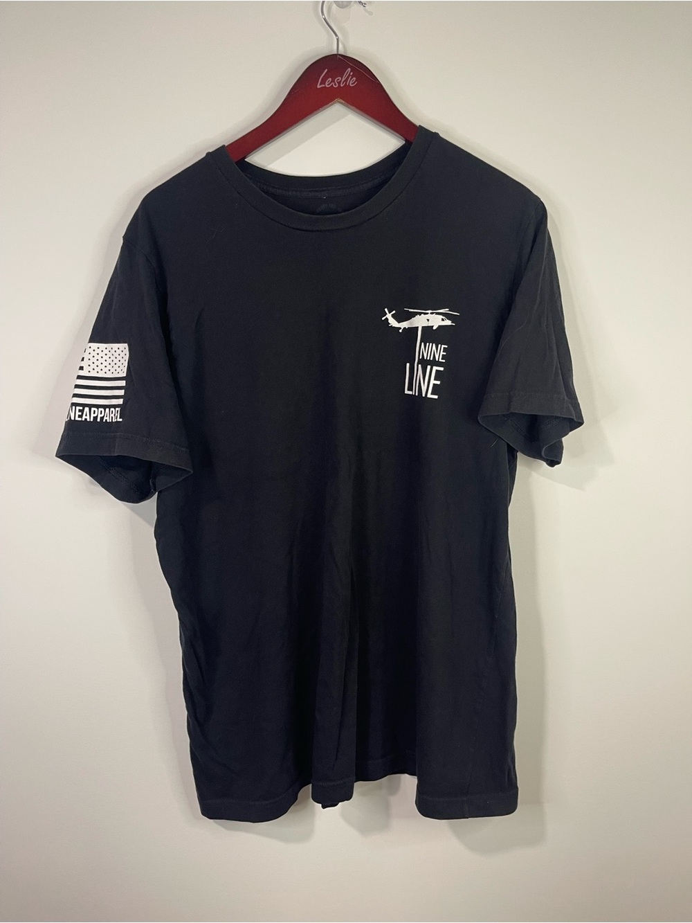 Nine Line Black Short Sleeve Graphic Tee